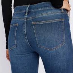 Frame Raw Hem Skinny Jeans